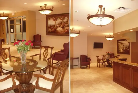 The lounge at Harding Medical Institute